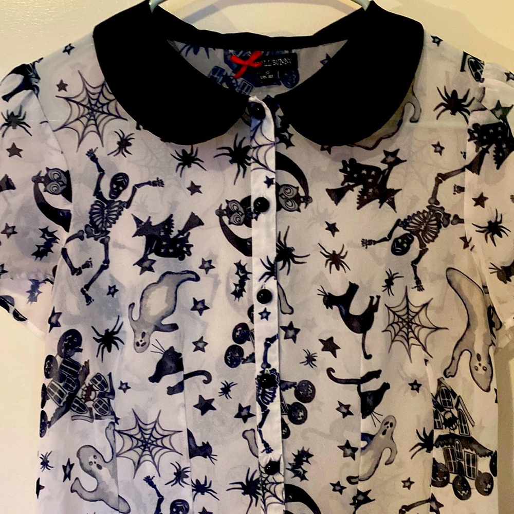 ModCloth sheer Hell Bunny top